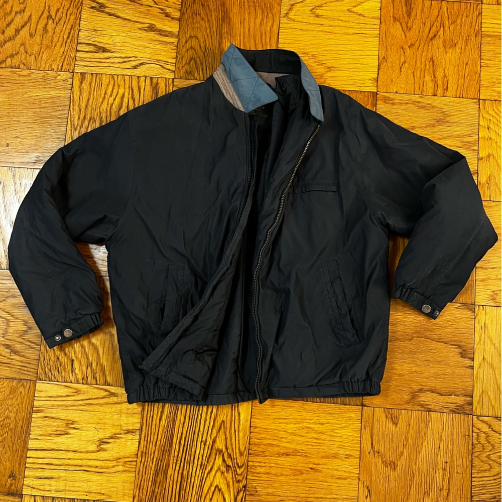 Van Heusen Black Bomber Jacket